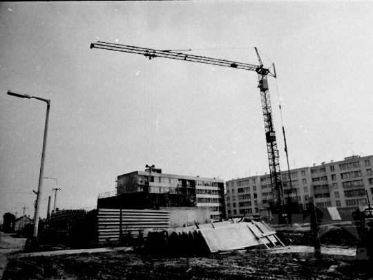 THM-BJ-02160 - Építkezés Szekszárdon az 1980-as években 