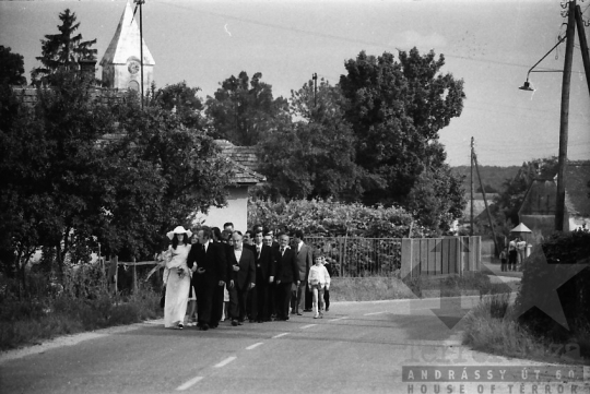 THM-BJ-05183 - Falusi esküvő Bajánsenyén az 1970-es években