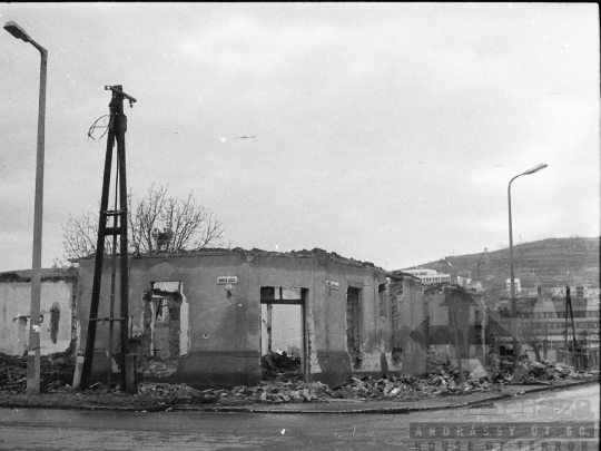 THM-BJ-08609 - Szekszárdi városrész bontás előtt az 1970-es években