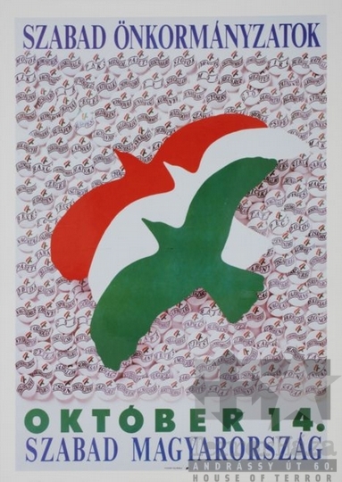 THM-PLA-2017.1.1.5a - SZDSZ választási képeslap - 1990