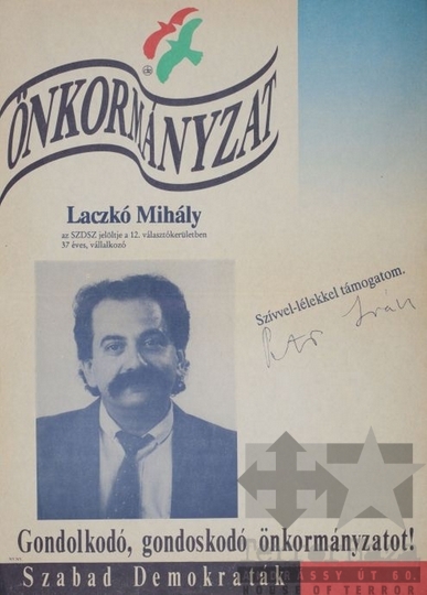 THM-PLA-2017.8.4T - SZDSZ választási plakát -1990