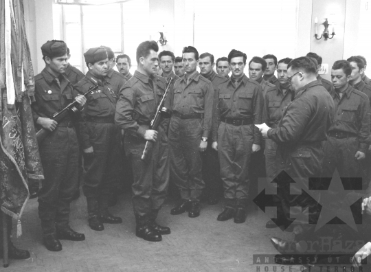 THM-BJ-00037 - Munkásőr századgyűlés Iregszemcsén az 1960-as években 