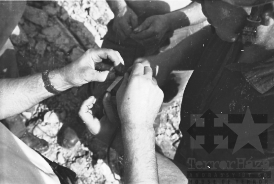 THM-BJ-00422 - Munkásőrök nyári hadgyakorlaton Pörbölyön az 1960-as években 