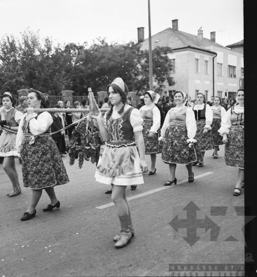 THM-BJ-01326 - Szüreti felvonulás Szekszárdon az 1970-es években