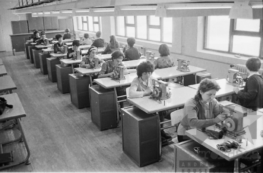 THM-BJ-01556a - Pécsi Kesztyűgyár dombóvári üzeme az 1960-as években 