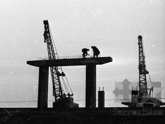 THM-BJ-02043 - Szekszárdi felüljáró híd építése az 1970-es években 