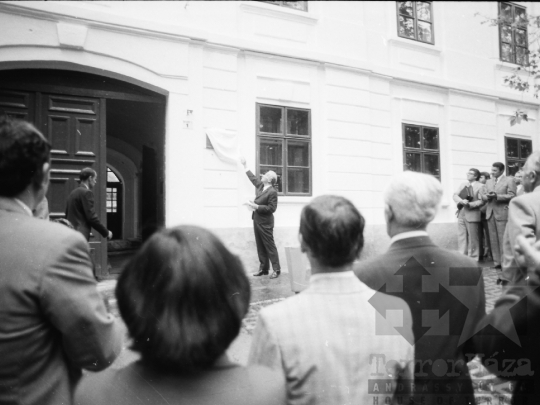 THM-BJ-02135 - Tormay Béla-emléktábla avatása Szekszárdon az 1980-as években