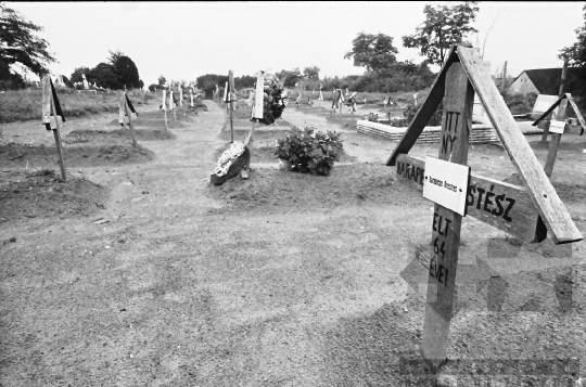 THM-BJ-02258 - Bölcske-Andráspusztai szociális otthon temetője az 1980-as években