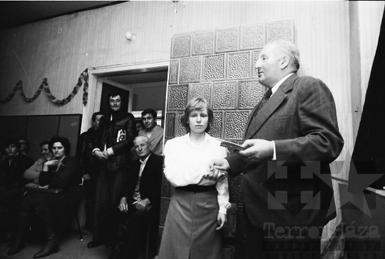 THM-BJ-02272 - Várongi Petőfi Mezőgazdasági Termelőszövetkezet zárszámadó közgyűlése az 1980-as években 