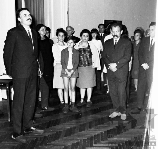 THM-BJ-02642 - Mözsi Szabó István festő kiállítás megnyitója Szekszárdon az 1960-as években