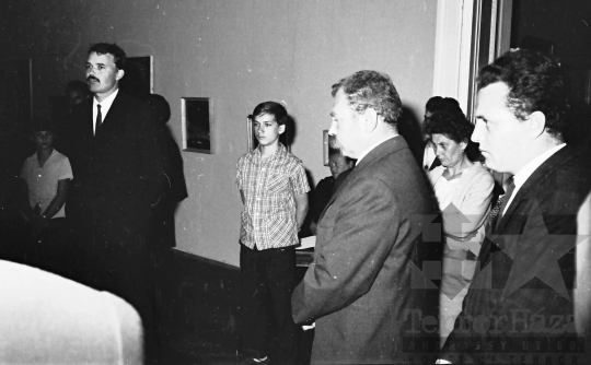 THM-BJ-02643 - Mözsi Szabó István festő kiállítás megnyitója Szekszárdon az 1960-as években