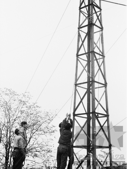 THM-BJ-03627 - Szekszárdi adótorony a Kálvária-dombon az 1960-as években 