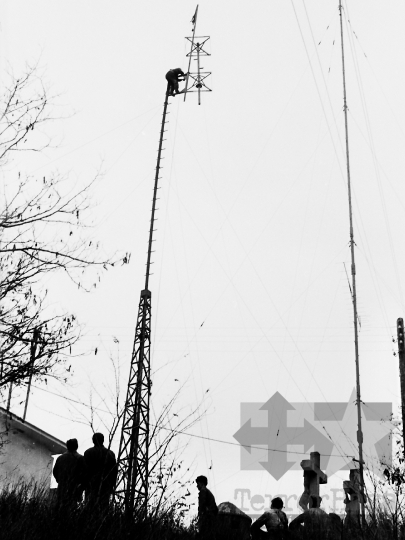 THM-BJ-03630 - Szekszárdi adótorony a Kálvária-dombon az 1960-as években 
