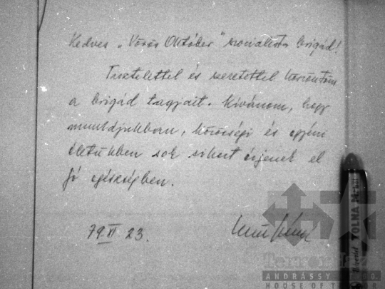 THM-BJ-03823 - Miniszteri látogatás a dunaföldvári bútorlapgyártó üzemben az 1970-es években 