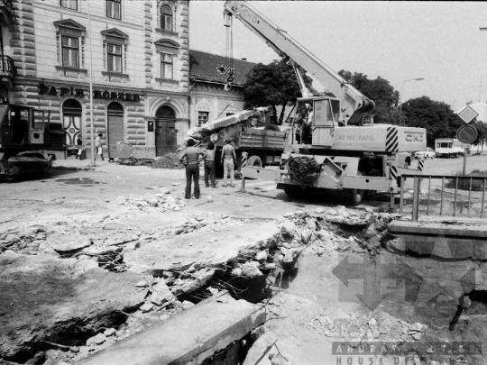 THM-BJ-03846 - Szekszárdi-séd betonozása, lefedése az 1970-es években 
