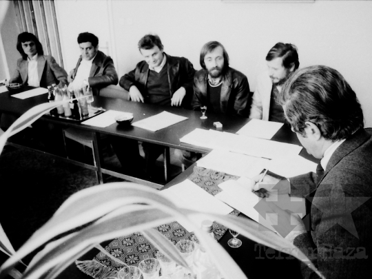 THM-BJ-03861 - Értekezlet a Tolna Megyei Állami Építőipari Vállalatnál Szekszárdon az 1970-es években 
