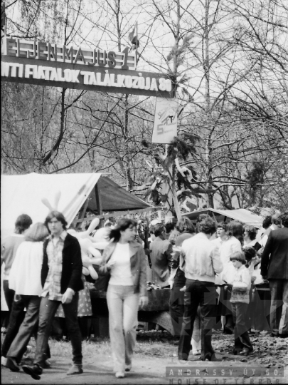 THM-BJ-04131 - Sió menti fiatalok találkozója Simontornyán az 1980-as években 