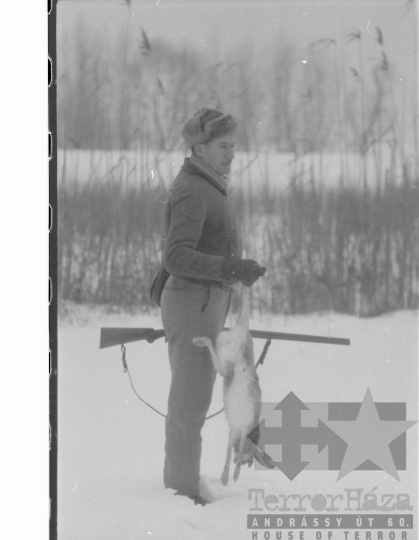 THM-BJ-04706 - Téli vadászat Tolna-Mözsön az 1960-as években