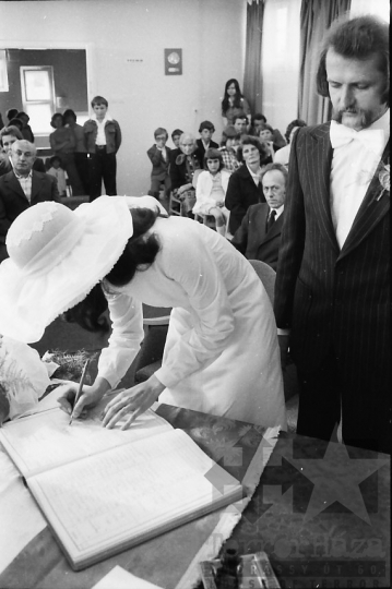 THM-BJ-05185 - Falusi esküvő Bajánsenyén az 1970-es években