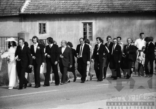 THM-BJ-05186 - Falusi esküvő Bajánsenyén az 1970-es években