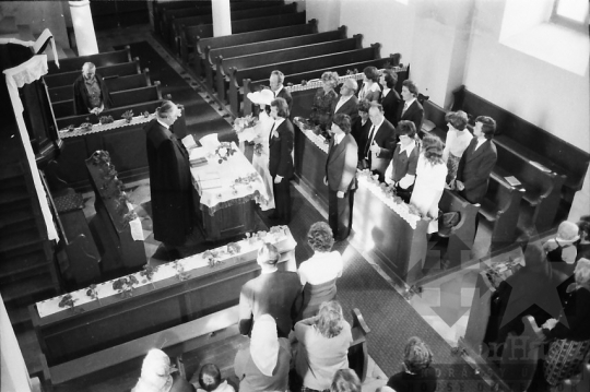 THM-BJ-05193 - Falusi esküvő Bajánsenyén az 1970-es években