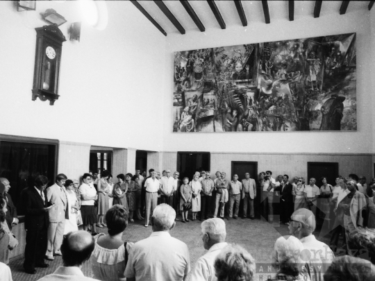 THM-BJ-05555 - Képavató ünnepség a szekszárdi vasútállomáson az 1980-as években