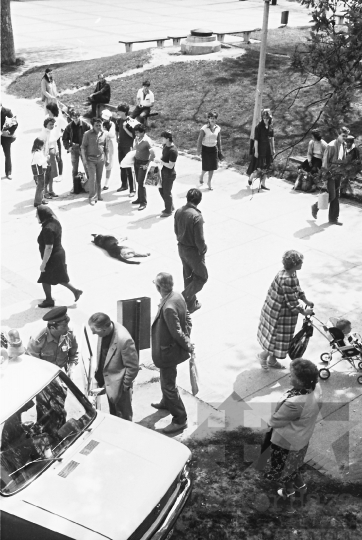 THM-BJ-05642 - Rendőri intézkedés Szekszárdon az 1980-as években 