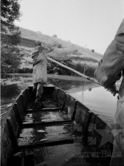 THM-BJ-06442 - Lehalászás a Tamási Állami Gazdaság halastaván az 1980-as években