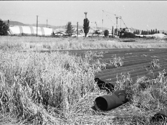 THM-BJ-06607 - Gázvezeték telepítése Szekszárdon az 1980-as években 