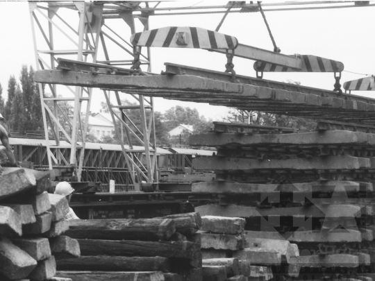 THM-BJ-06790 - Dombóvári teherpályaudvar az 1980-as években