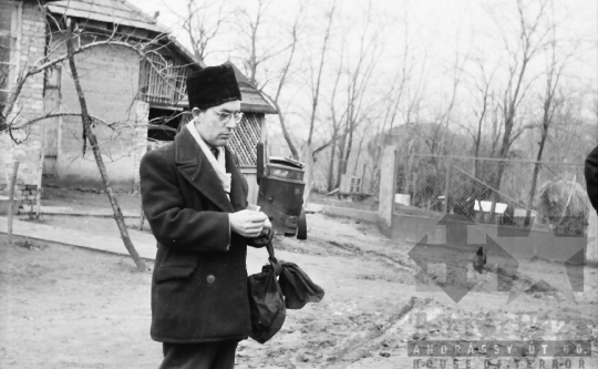 THM-BJ-07516 - Szekszárdi újságírók vadászaton Paks mellett az 1960-as években