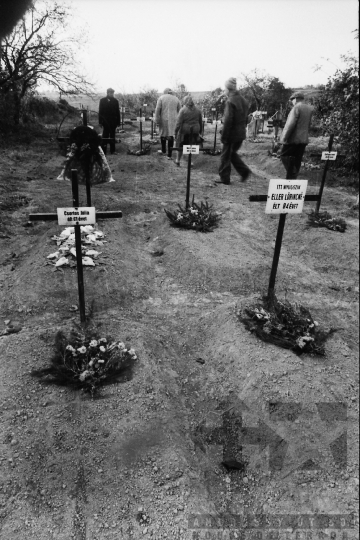 THM-BJ-08000 - Grábóci szociális otthon temetője az 1980-as években