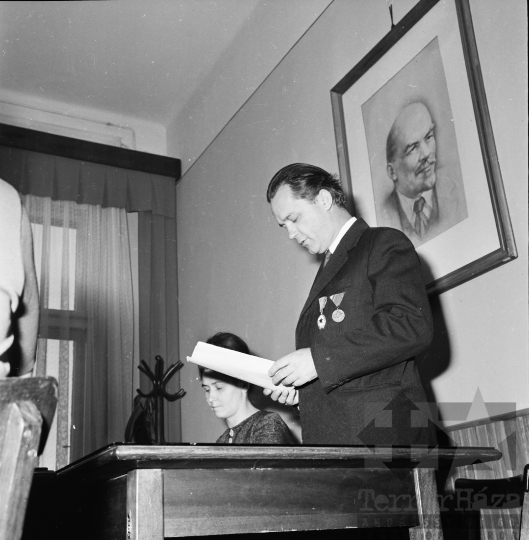 THM-BJ-08340 - Munkásőrgyűlés Szekszárdon az 1960-as években 