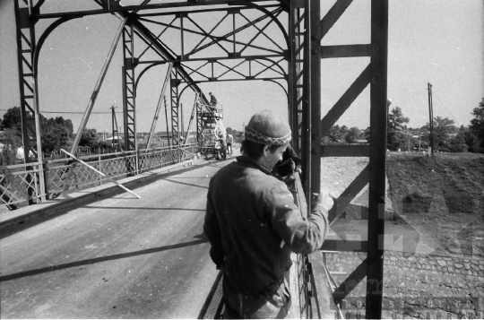 THM-BJ-09483 - Szekszárdi Sió-híd felújítása az 1980-as években