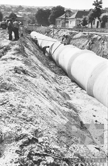 THM-BJ-09494 - Csatornázás Szekszárdon az 1980-as években