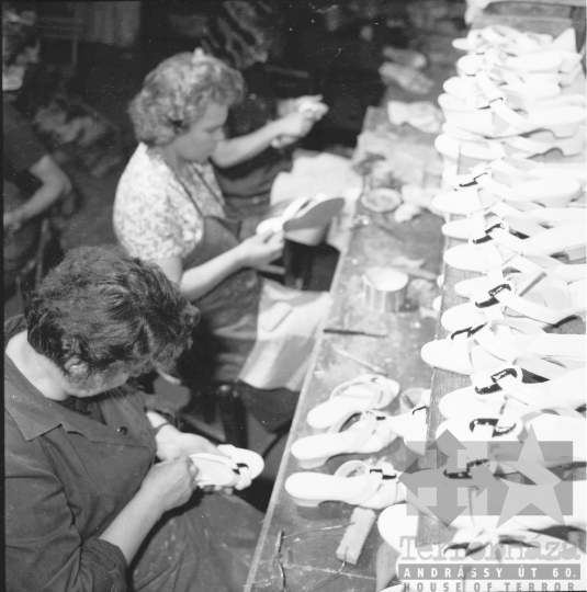 THM-BJ-10051 - Cipő kisipari szövetkezet Bonyhádon az 1960-as években