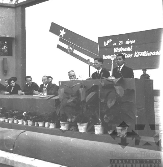THM-BJ-10150 - Vietnami melletti szolidaritási békegyűlés Szekszárdon az 1960-as években
