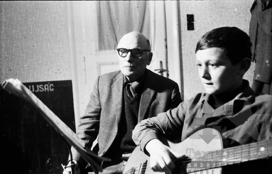 THM-BJ-10438 - Zeneiskola Tolna település művelődési otthonában az 1960-as években