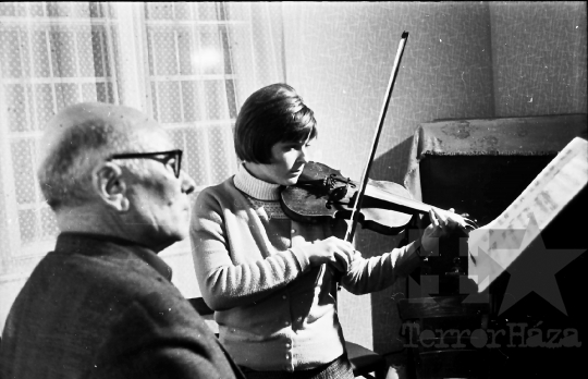 THM-BJ-10448 - Zeneiskola Tolna település művelődési otthonában az 1960-as években