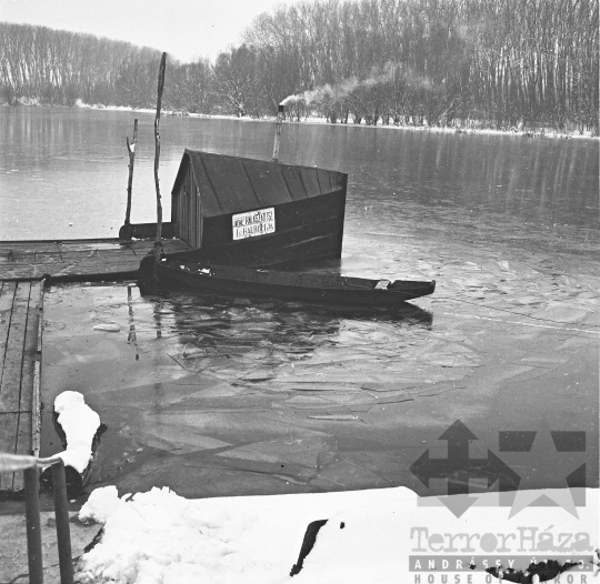 THM-BJ-10536 - Téli kép a Holt-Dunáról az 1970-es években