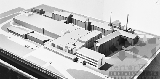 THM-BJ-10942 - Tolnai Selyemfonógyár bővítés előtt az 1970-es években