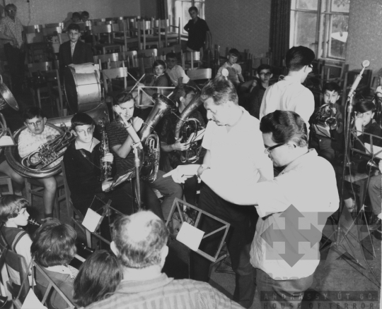 THM-BJ-11310 - Rádiófelvétel Szekszárdon a zeneiskolában az 1960-as években