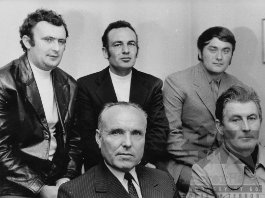 THM-BJ-11378 - A megye legjobb kombájnosai Szekszárdon az 1980-as években