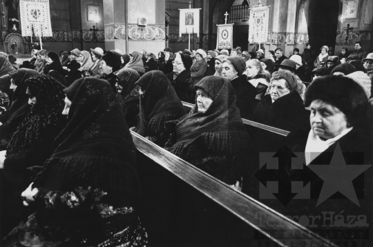 THM-BJ-11426 - Karácsonyi istentisztelet Sióagárdon az 1980-as években