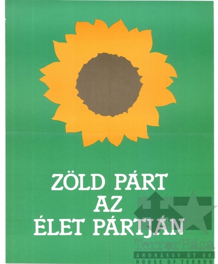 THM-PLA-2016.45.3.2 - Zöld Párt választási plakát - 1990