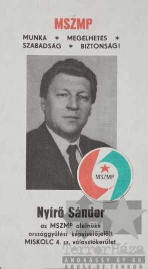 THM-PLA-2017.1.10a - MSZMP választási szórólap - 1990
