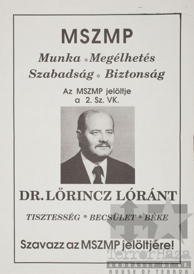 THM-PLA-2017.1.31 - MSZMP választási plakát - 1990