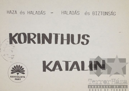 THM-PLA-2017.1.42a - MSZP választási szórólap - 1990