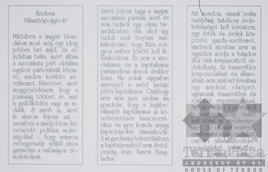 THM-PLA-2017.1.9b - MSZP választási szórólap - 1990