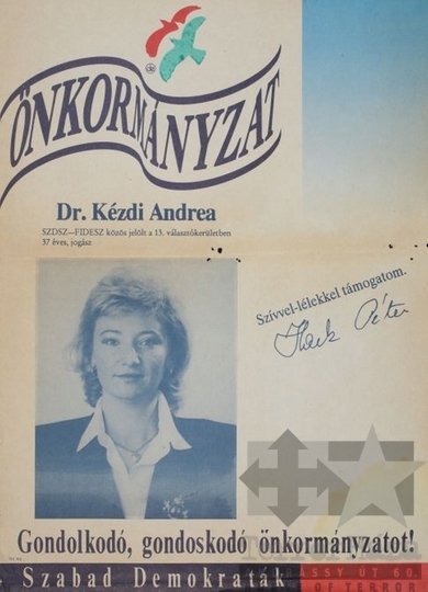 THM-PLA-2017.8.29T - SZDSZ választási plakát - 1990